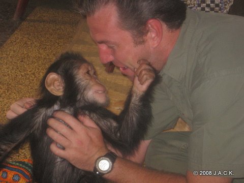 Tongo upon arrival with Franck