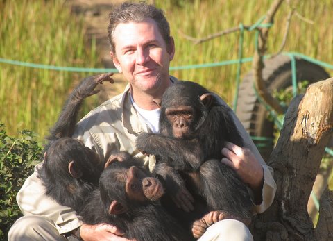 Franck with Wanza (left), Shasa & Jacky (right)